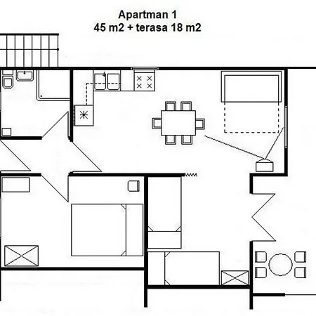 Appartamento Ferienwohnung In Privlaka Mit Terrasse *
